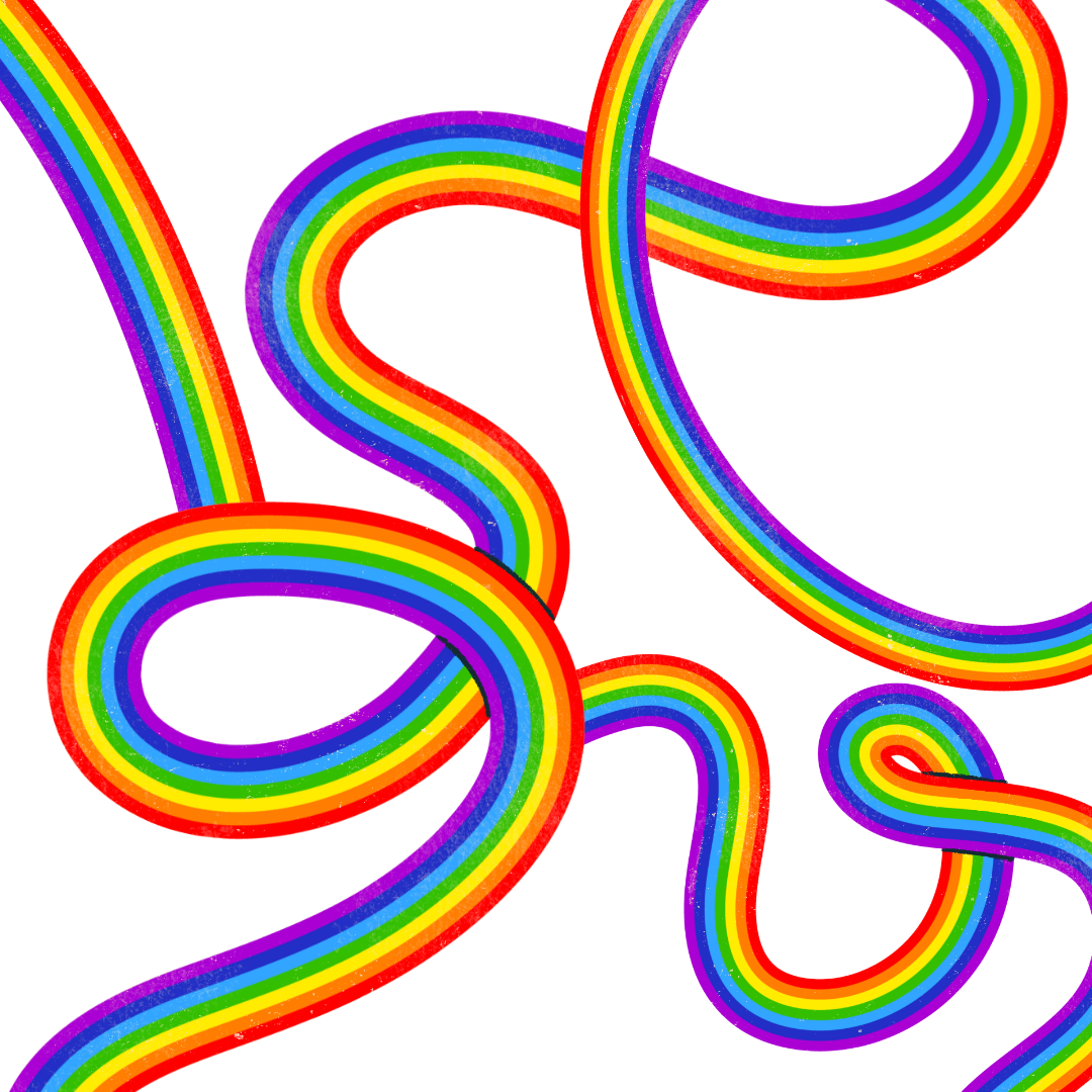 Rainbow colored background with white writing that reads "The Ultimate Guide To The Chakra's"