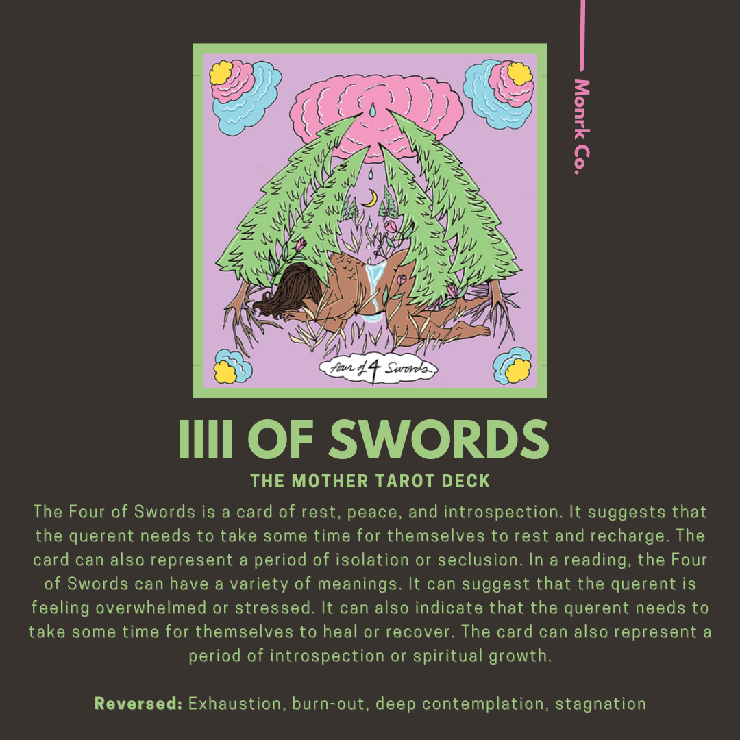 Tarot 4 of Swords: The Importance of Self-Care