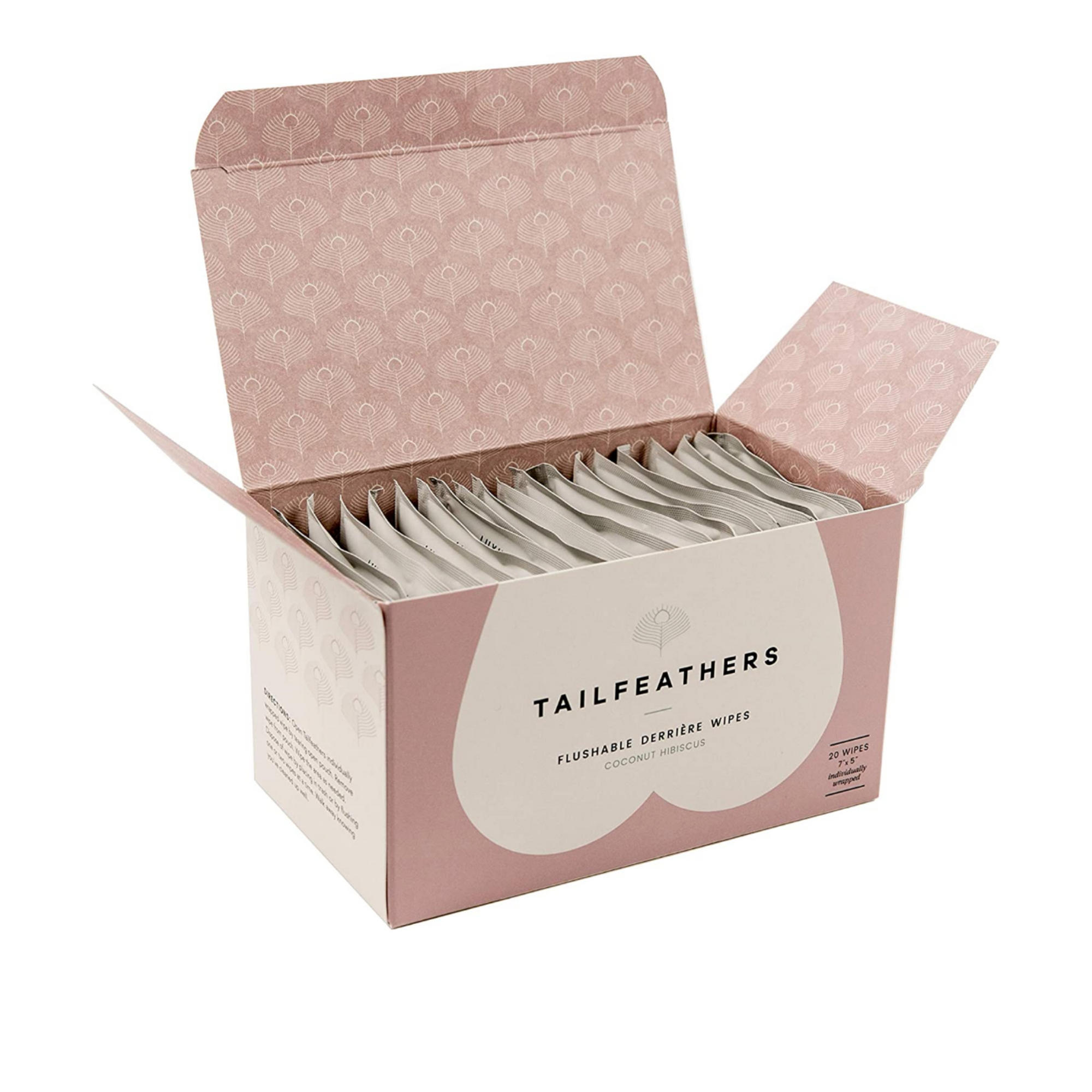 Tailfeathers Flushable, Vagina-Safe Wipes
