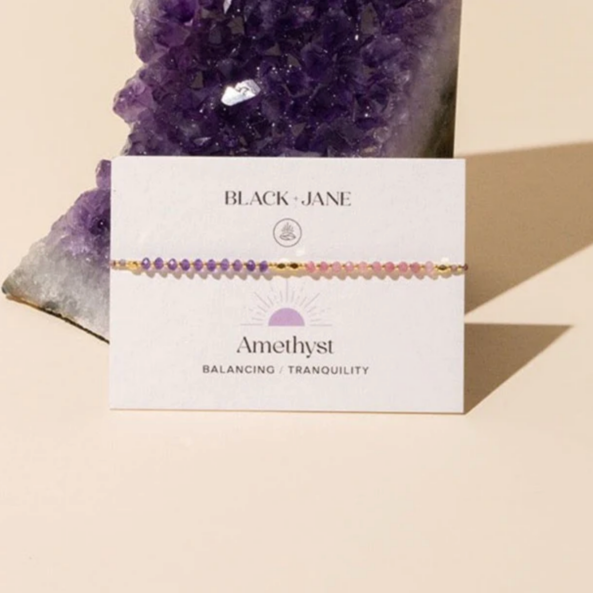 Amethyst Petite Crystal Bracelet | Natural Stone Bracelet for Stress Relief, Sleep, and Creativity