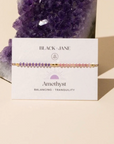 Amethyst Petite Crystal Bracelet | Natural Stone Bracelet for Stress Relief, Sleep, and Creativity