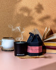 Dark Academia Candle | Cardamom ~ Leather ~ Cedar | Wood Wick Candle