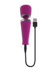 Playboy Pleasure Mic Drop Petite Wand Vibrator - Fuschia