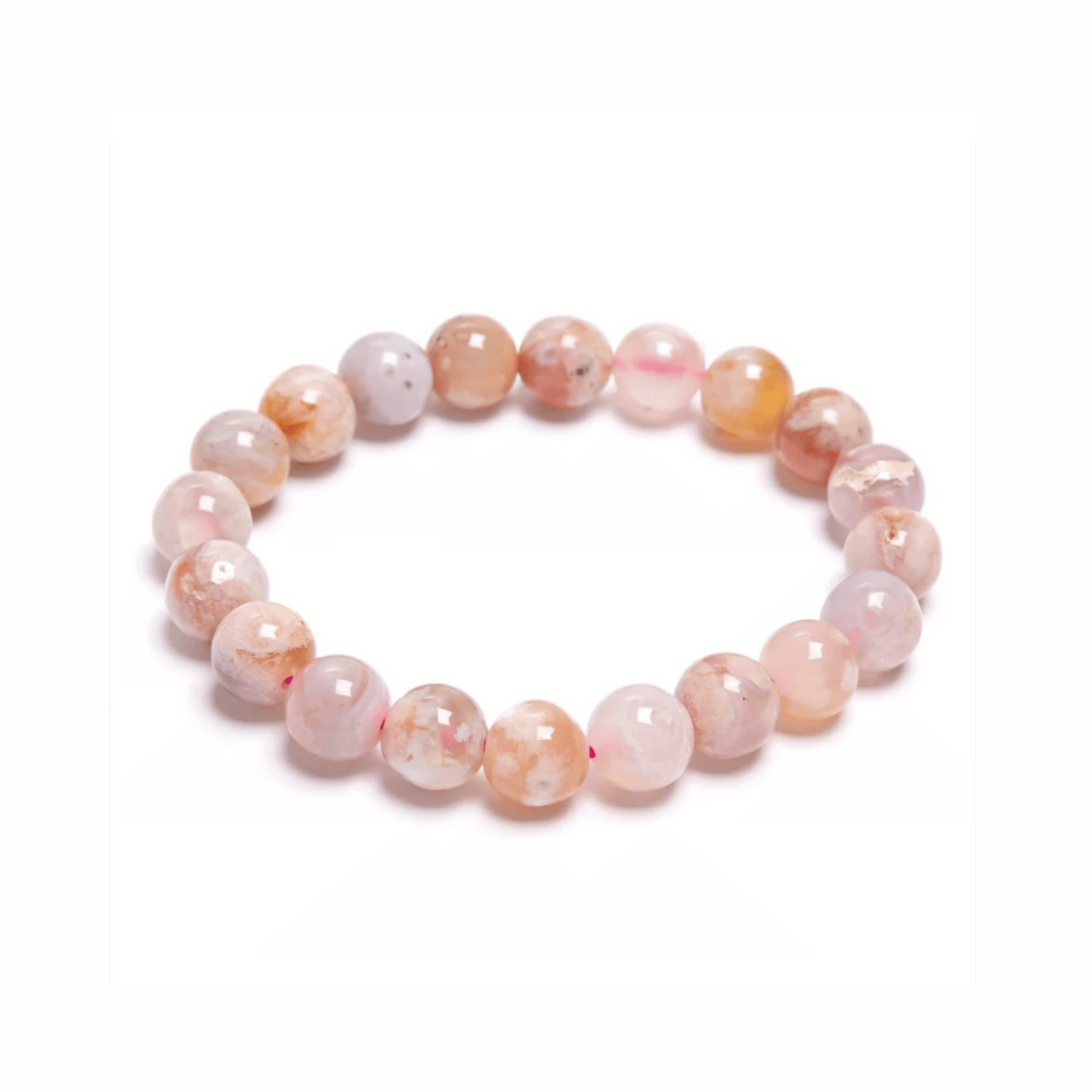 Flower Agate Crystal Bracelet - The Late Bloomer
