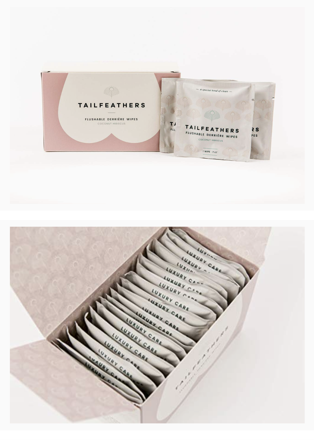 Tailfeathers Flushable, Vagina-Safe Wipes