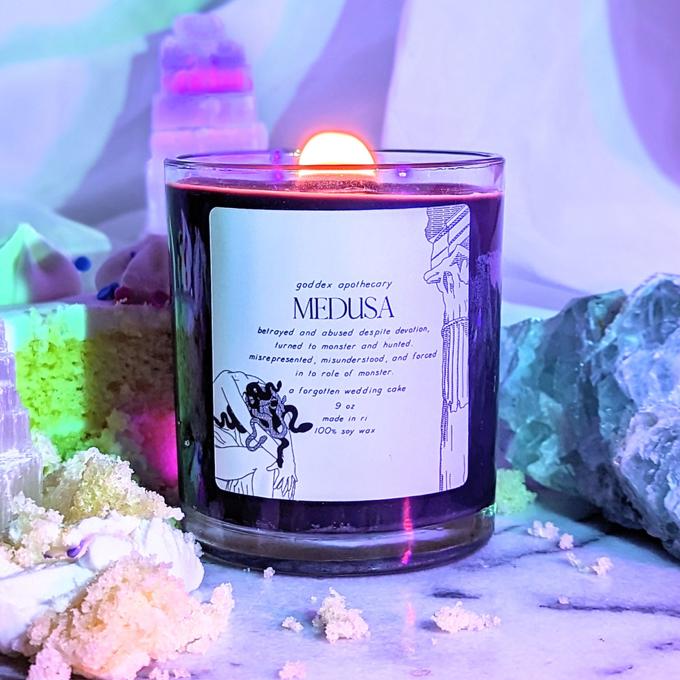 Medusa Greek Goddess Scented Candle