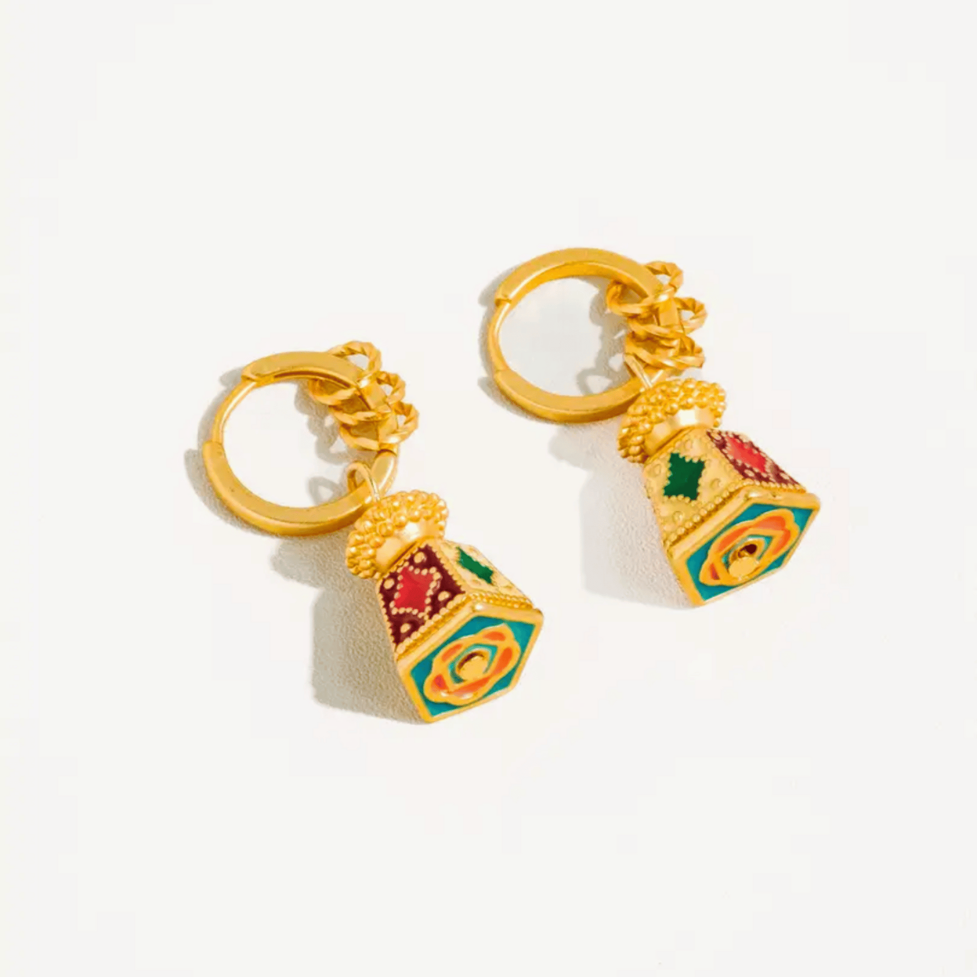 The Belladonna Hoops - 18k Gold Bohemian Bell Dangle Earrings