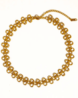 The Colette Collar - 18k Gold Etched Non-Tarnish Choker Necklace