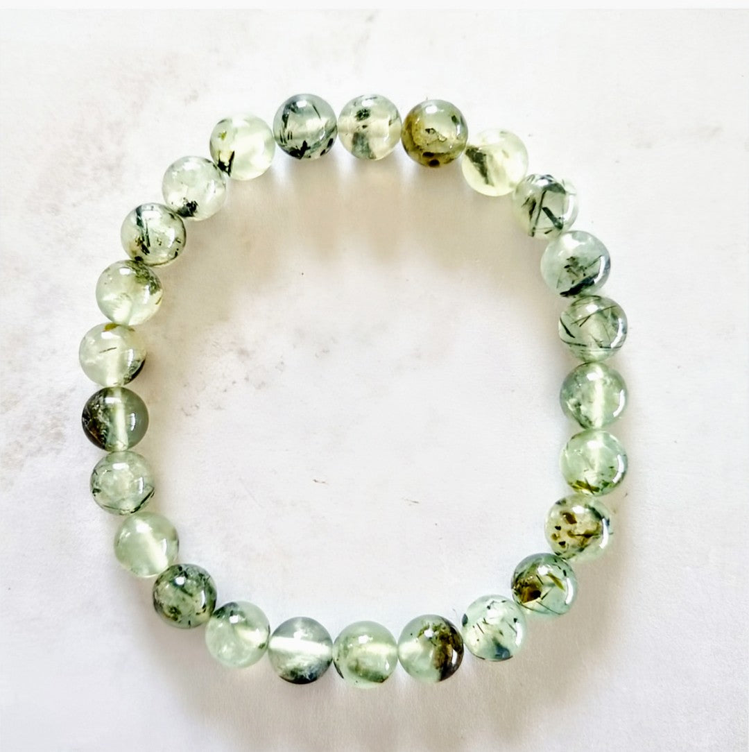 Prehnite Crystal Bracelet - The Empath's Armor