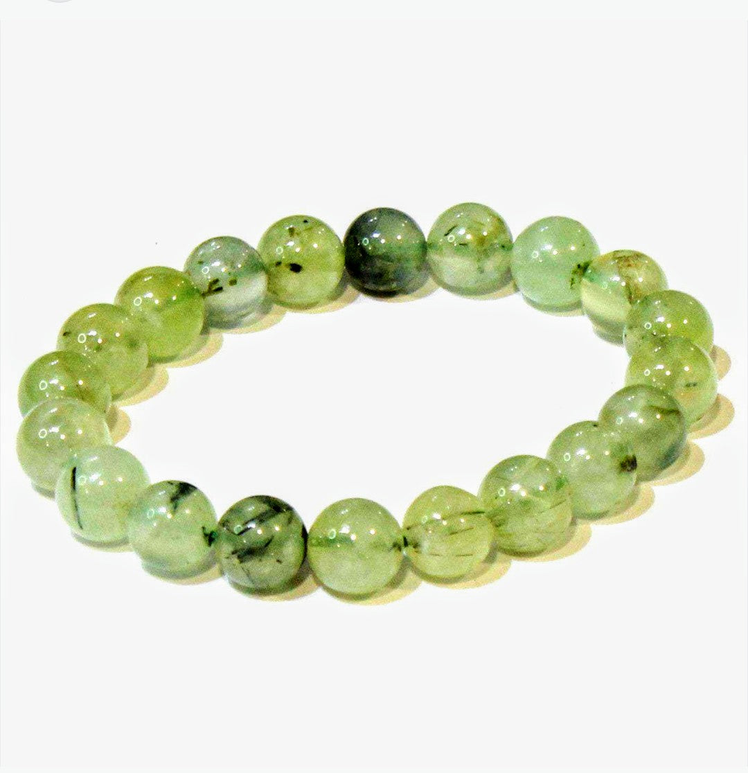 Prehnite Crystal Bracelet - The Empath's Armor