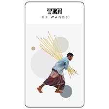 Ten of Wands. Golden Lyre Tarot