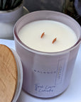 Fresh Linen Candle with Wooden Wick