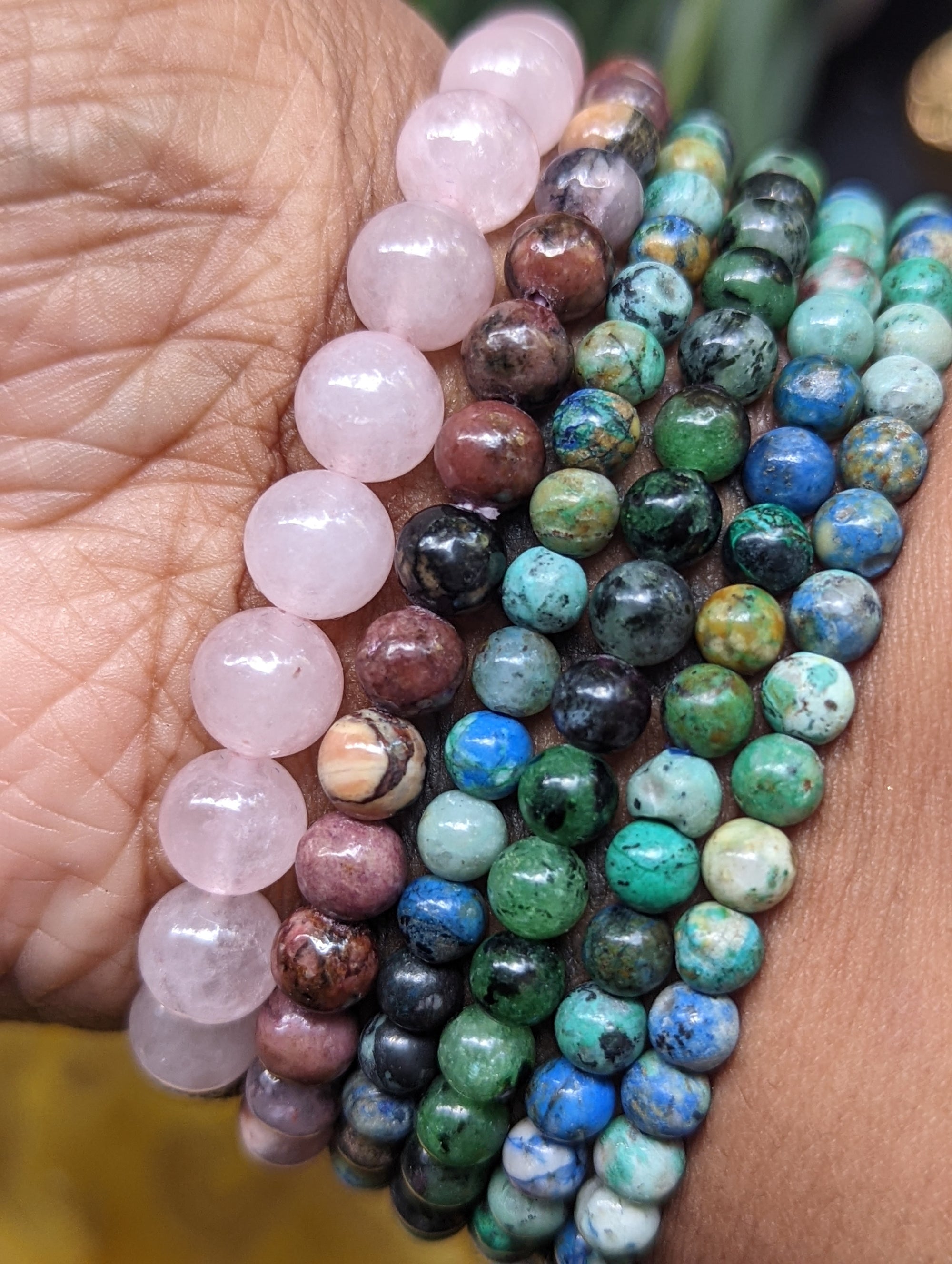 Rhodonite Crystal Bracelet —The Love Coach
