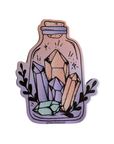 Crystal Jar | Laptop Sticker for Crystal Lovers