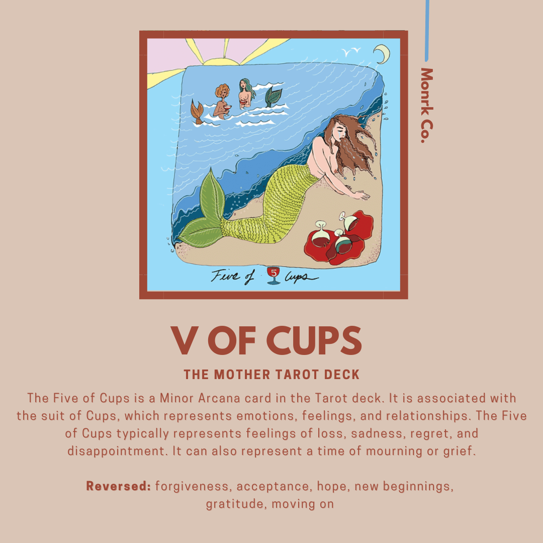 Tarot 5 of Cups: A Card of Emotions, Feelings, and Relationships
