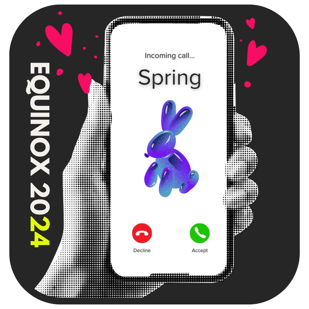  The spring equinox bunny is calling on the phone. Will you accept it or decline. Here's your guide to the spring equinox 2024 