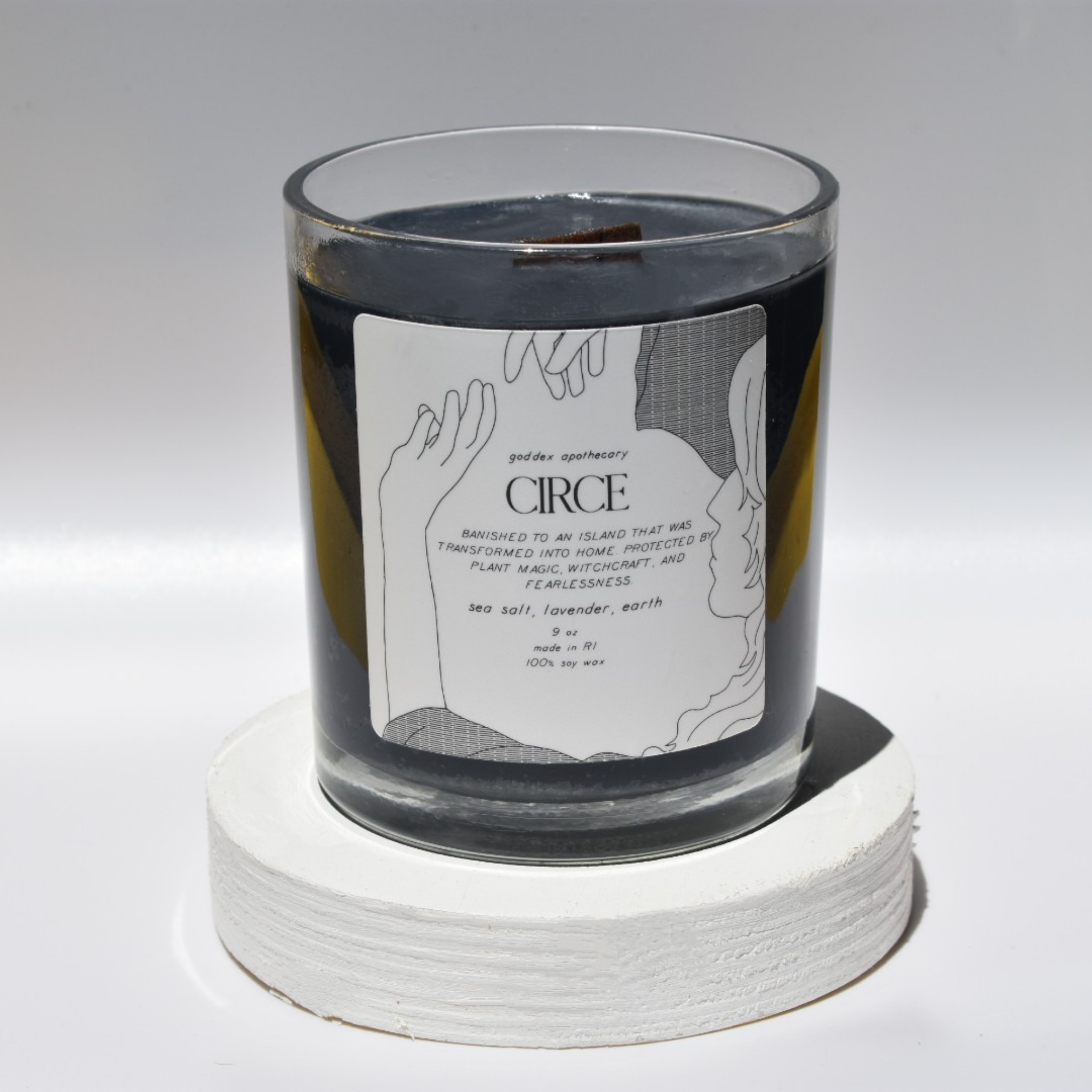 Circe&#39;s Enchantment: Black Soy Wax Candle