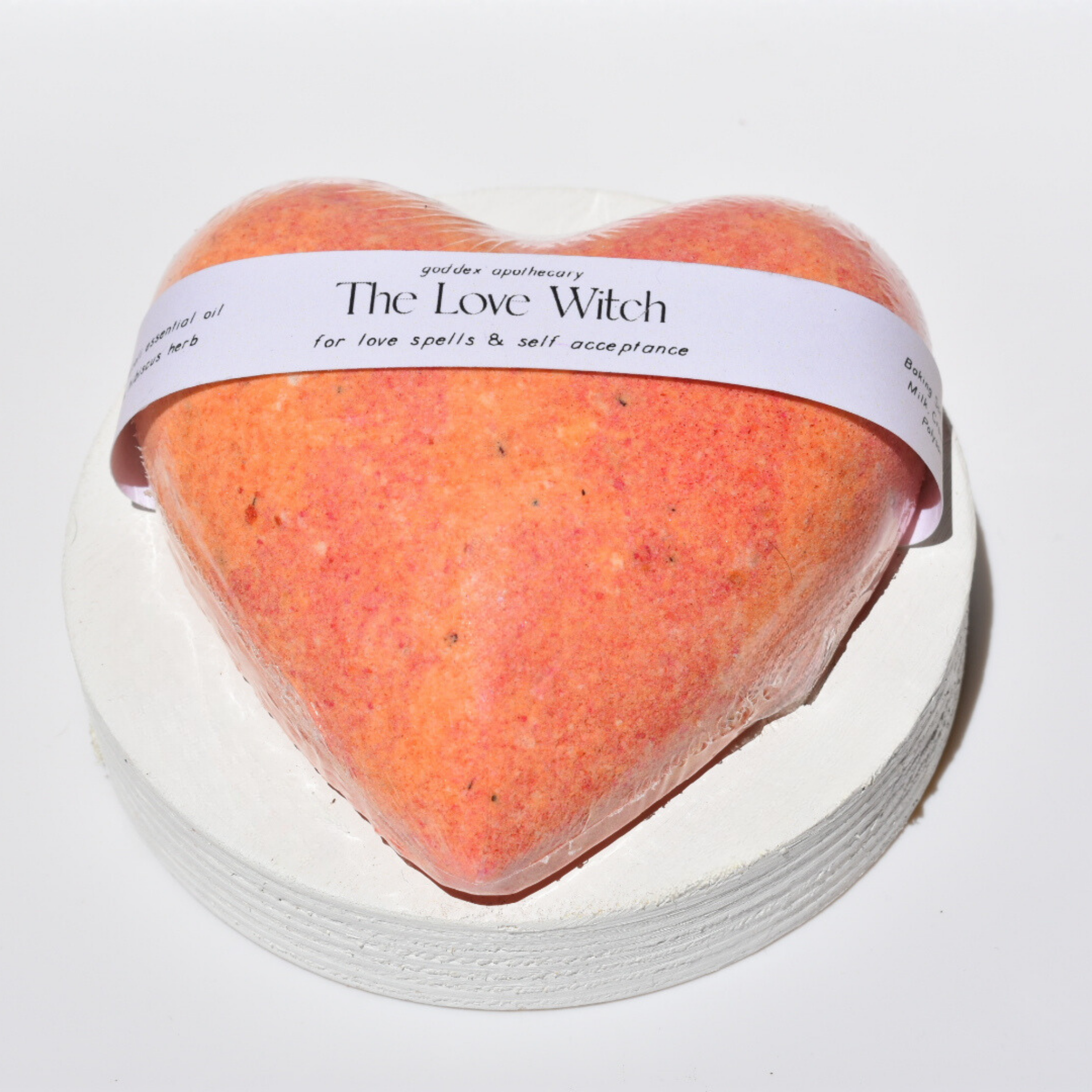 The Love Witch Heart-Shaped Bath Bomb