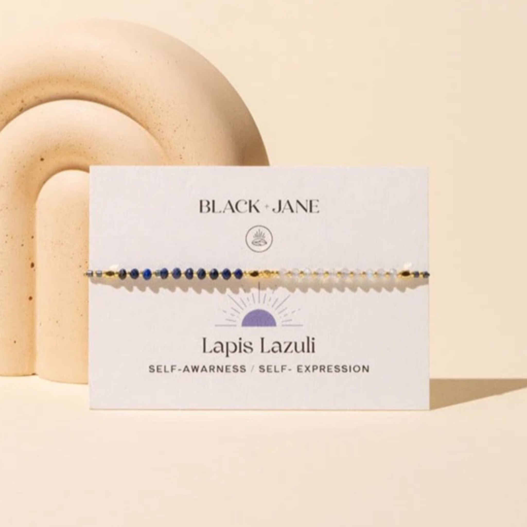 Lapis Lazuli Crystal Bracelet for Awareness and Clarity