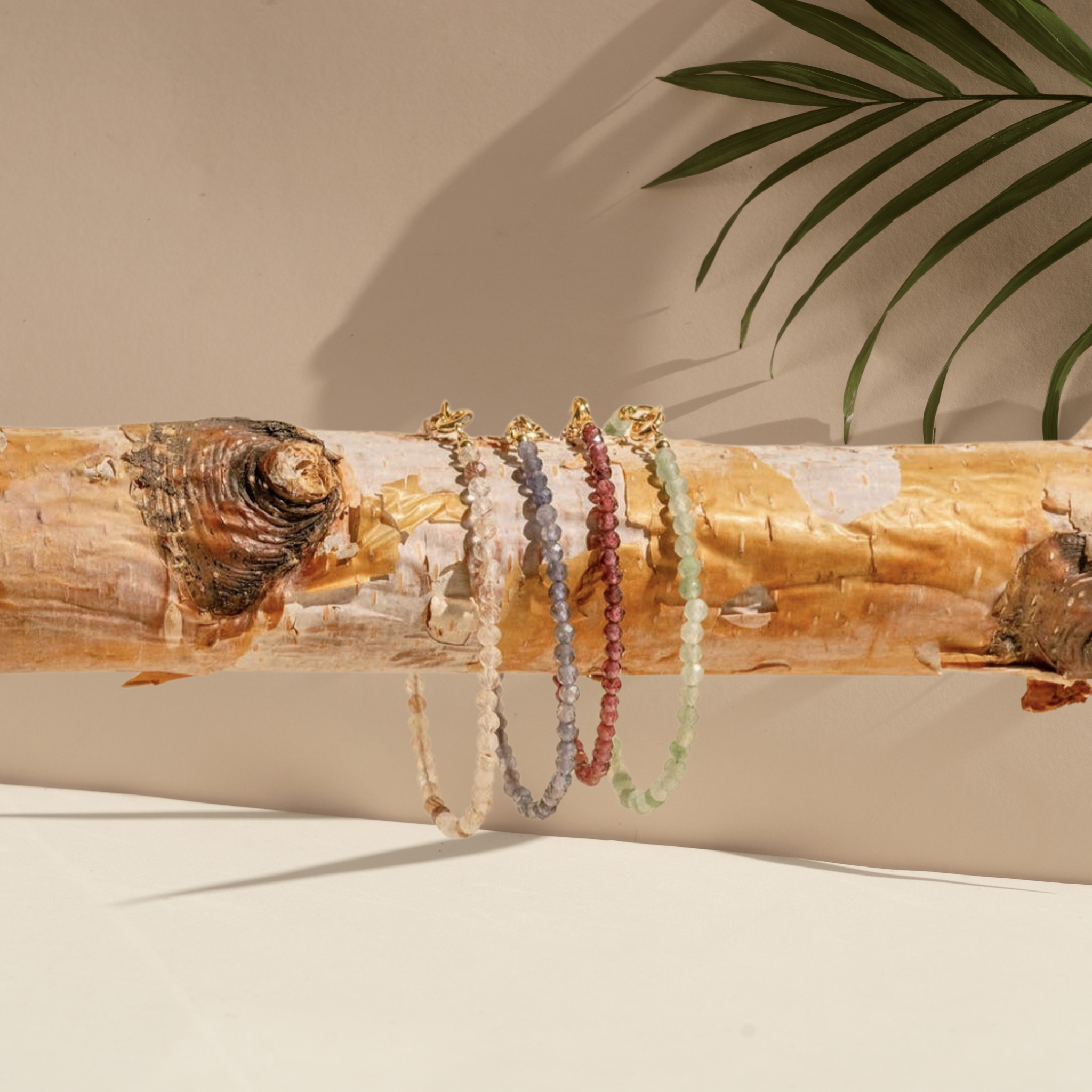 Watermelon Tourmaline Anklet |  Balance, Love, and Happiness