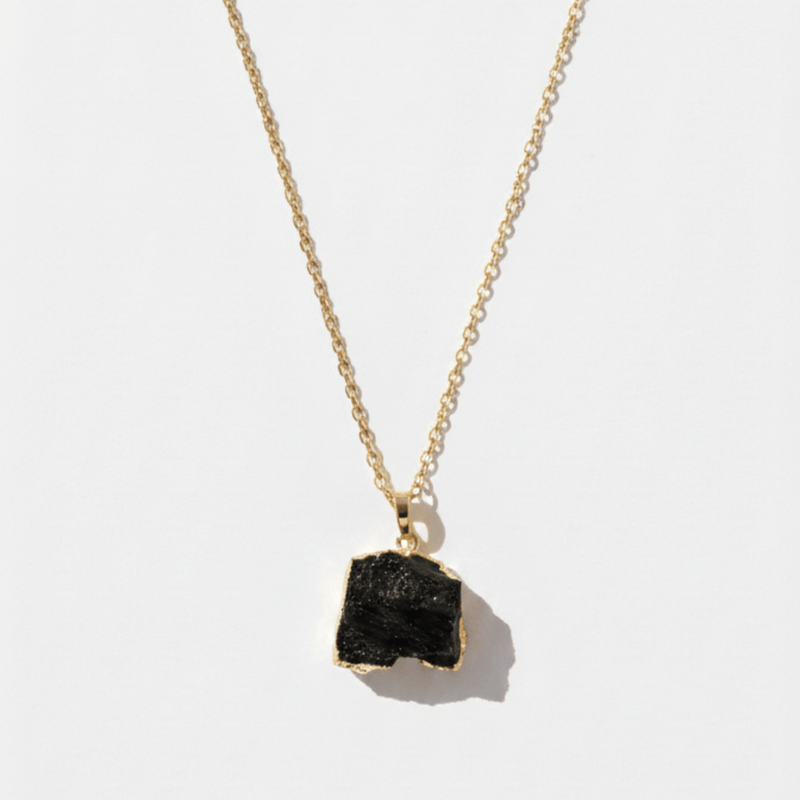 Black Tourmaline Necklace - The "Social Battery Saver"
