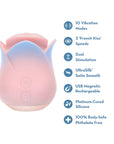 Blush Collection Kissing Rose Vibrator