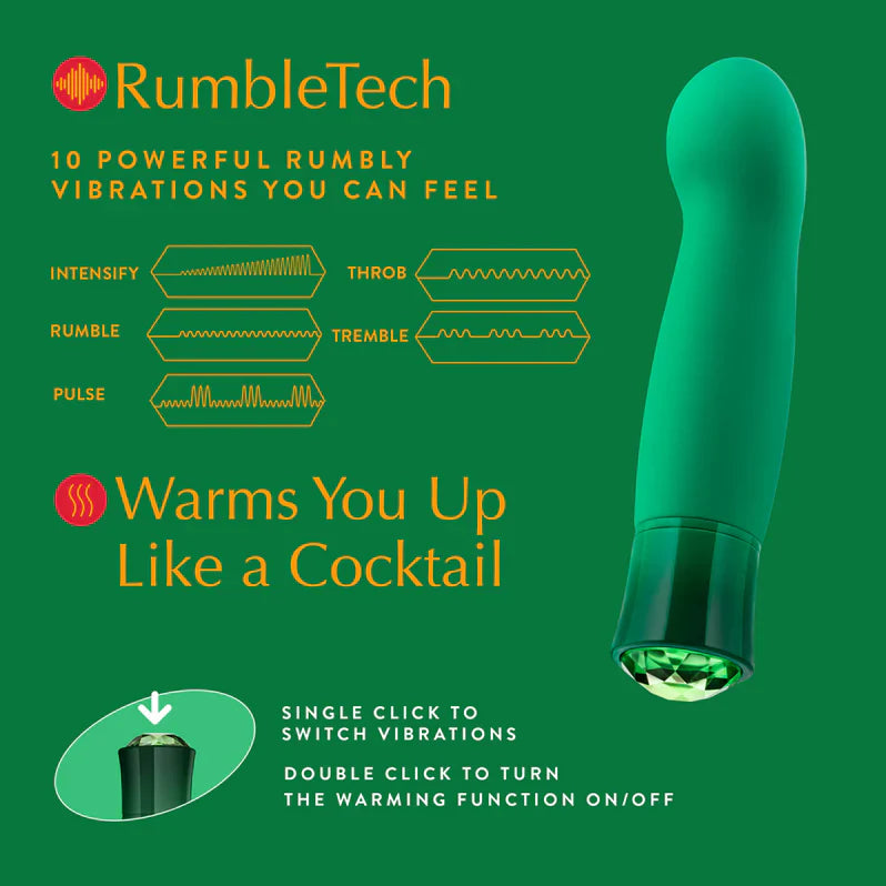 Blush Oh My Gem Enchanting Warming G-Spot Vibe Emerald