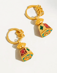The Belladonna Hoops - 18k Gold Bohemian Bell Dangle Earrings