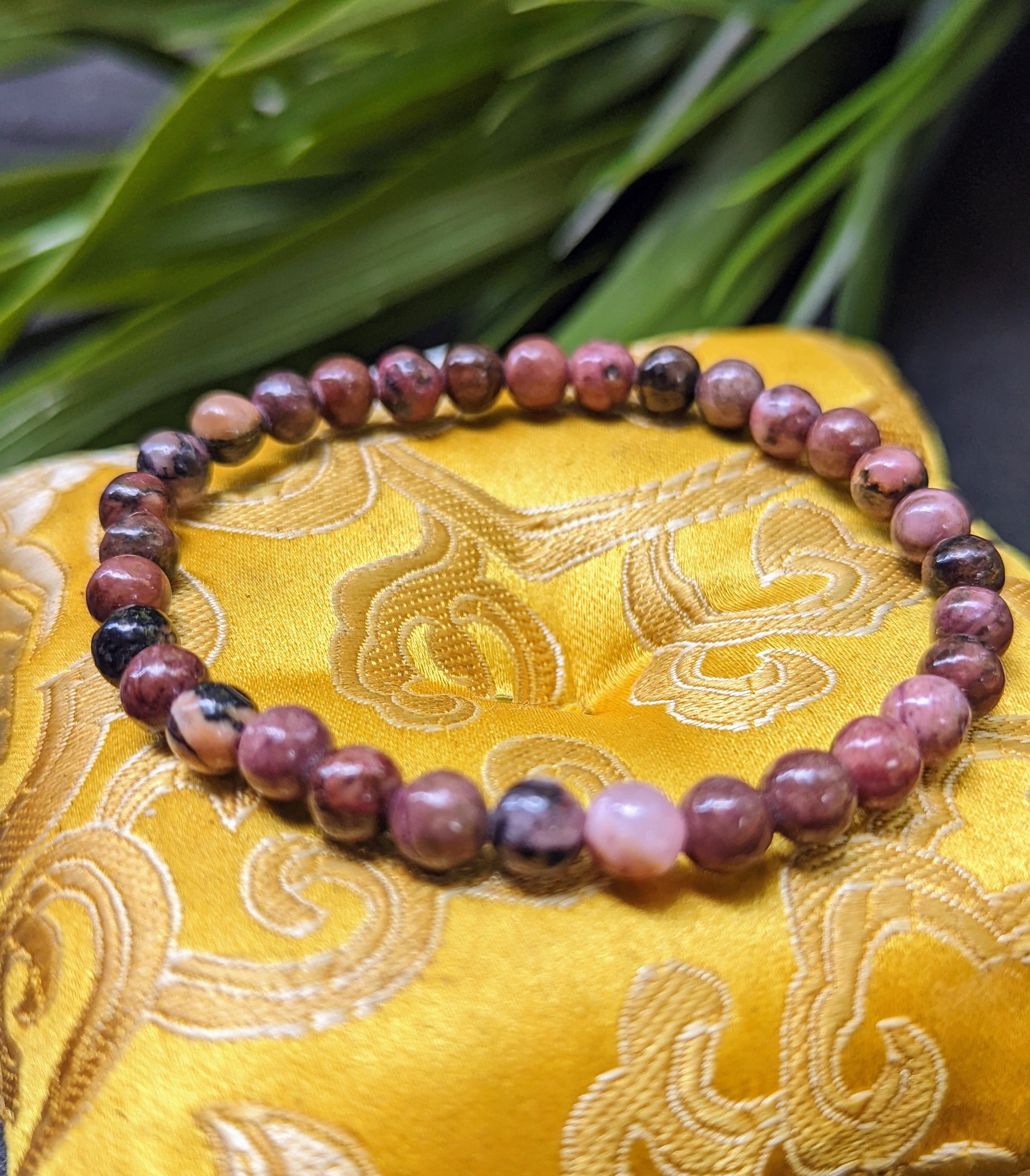 Rhodonite Crystal Bracelet 