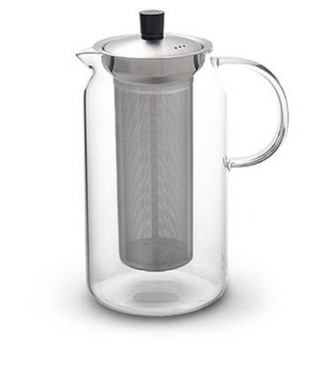 Large Glass Tea Pot with Built-in Infuser-40oz